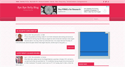 Desktop Screenshot of byebyebellyblog.com